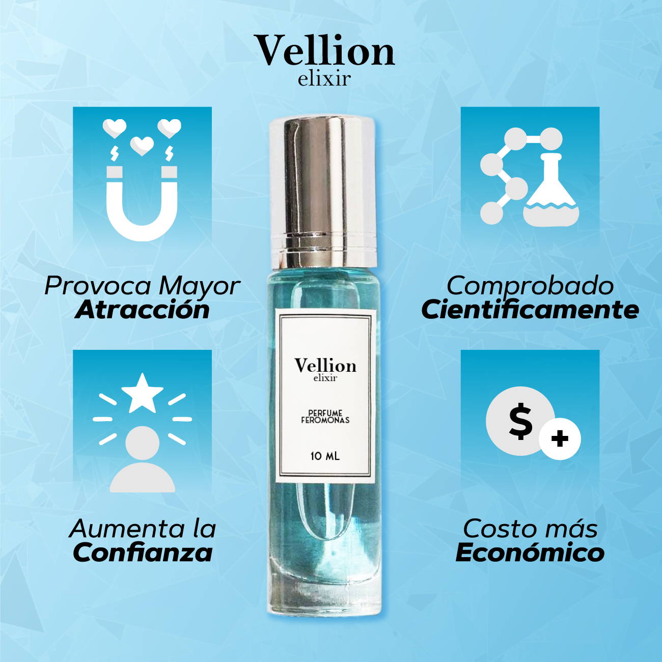 Perfume de feromonas para hombre - VELLION ELIXIR™